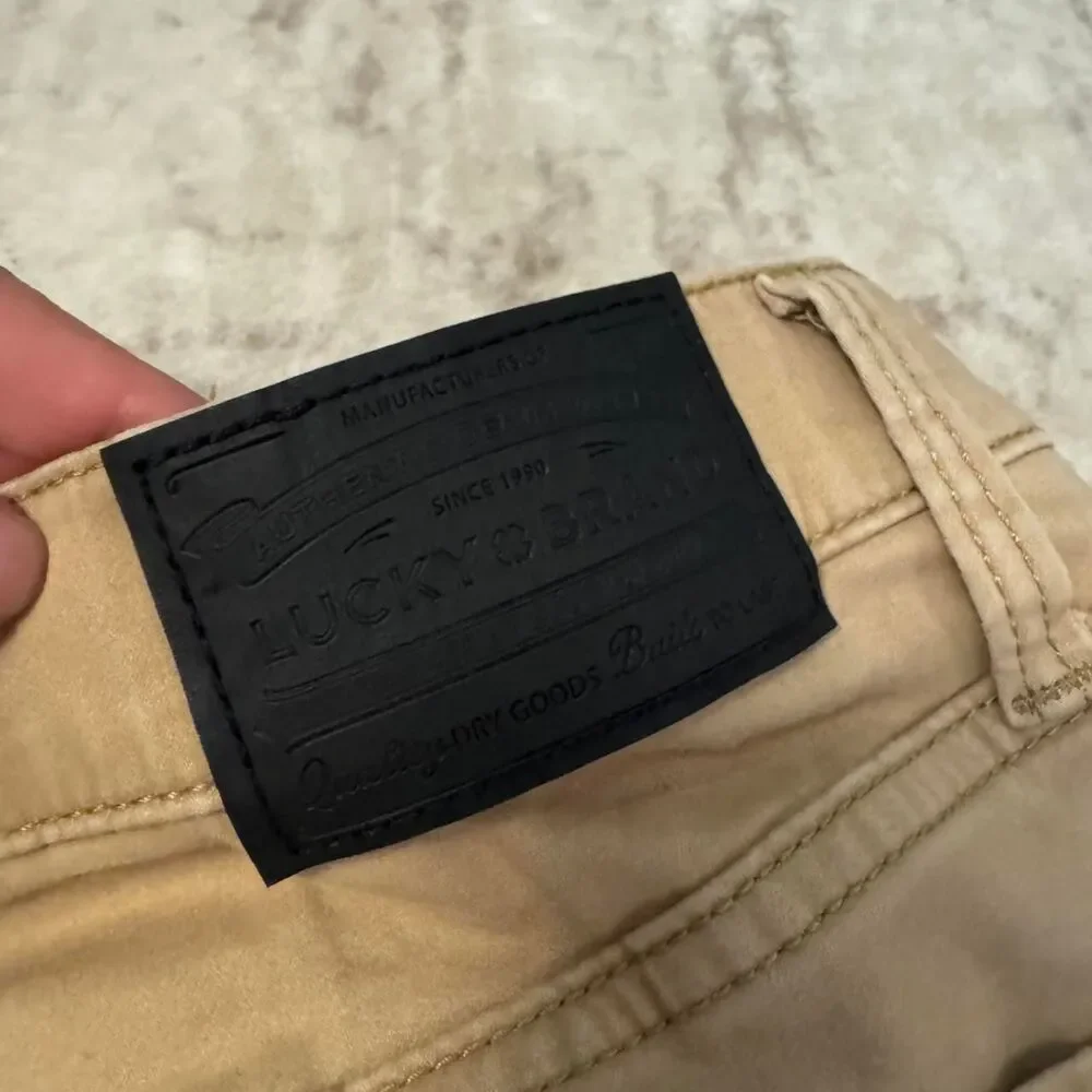 Lucky-brand Men's Tan and Khaki Pants